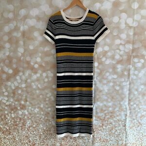 Emory Park Short Sleeve Striped Sweater Dress